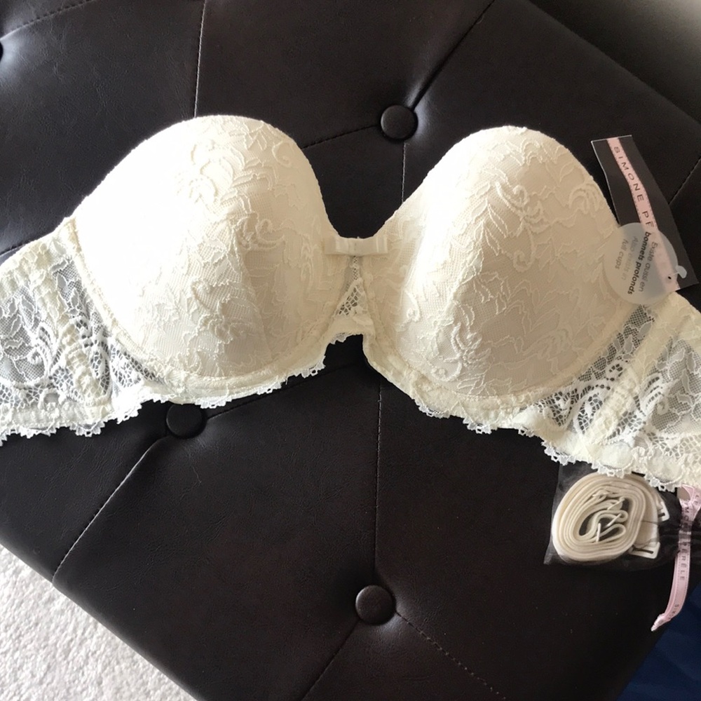 NWT Simone Perele lace strapless bra